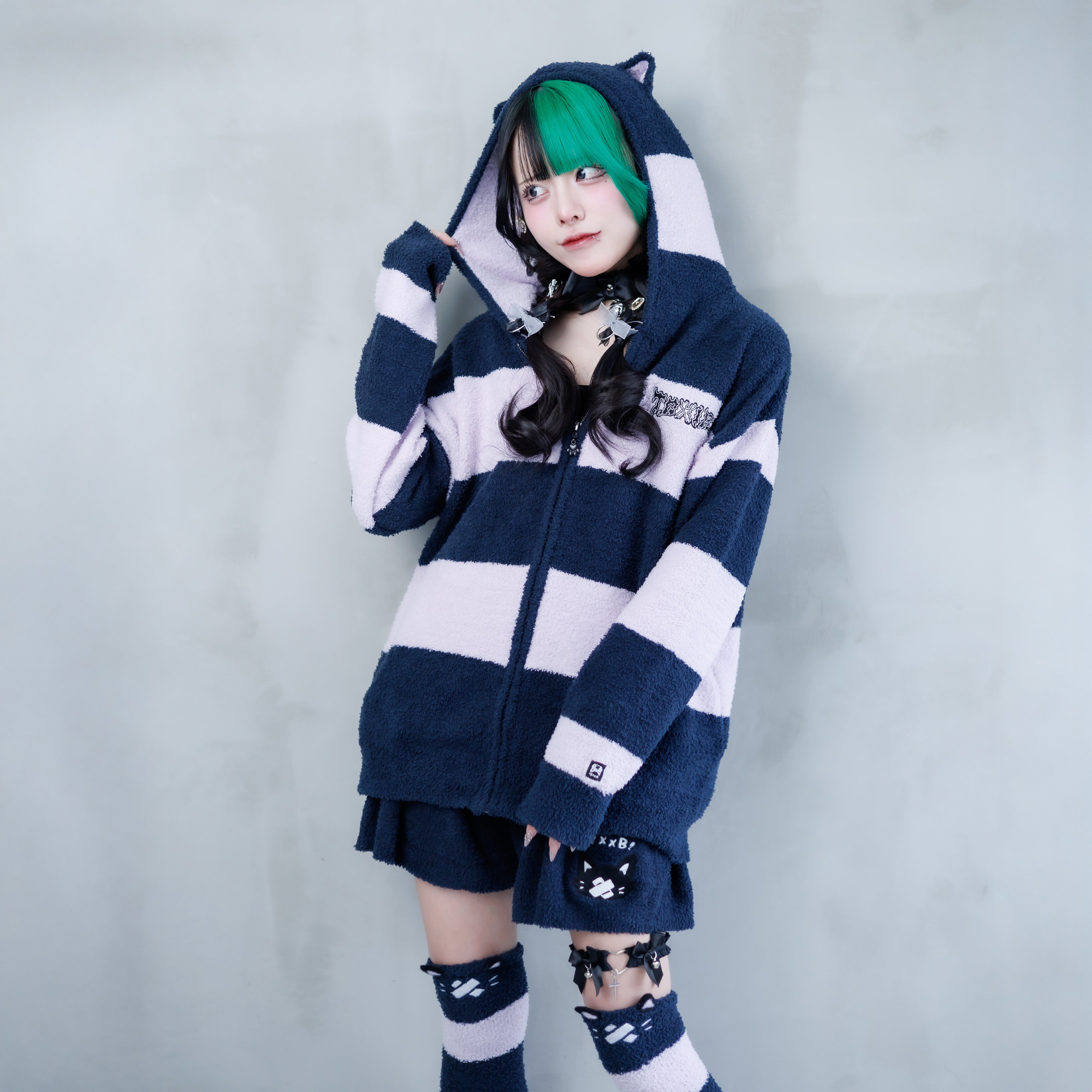 Striped Zip Hoodie GEAR-01T